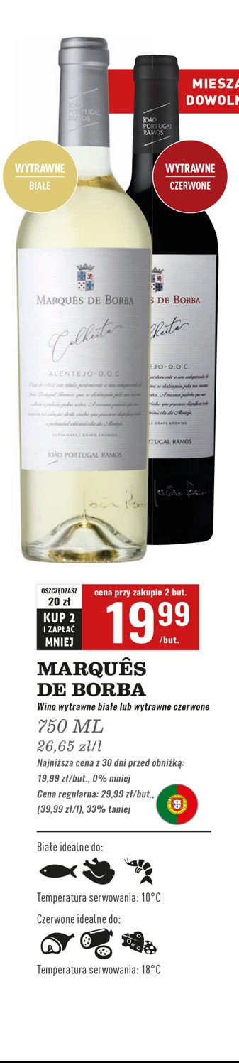 Wino MARQUES DE BORBA ALENTEJO promocja