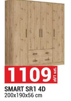 Szafa SMART SR1 4D 200x190x56 cm promocja w Merkury Market