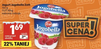 Jogurt Jogobella Zott wybrane rodzaje promocja w Delikatesy Centrum