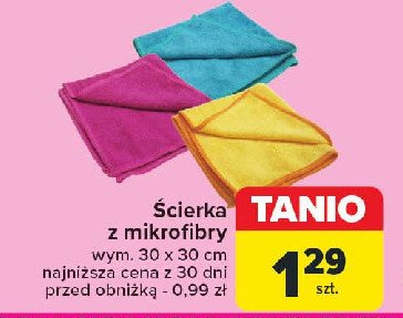 Ścierka z mikrofibry promocja