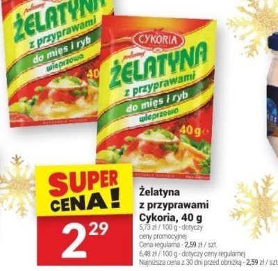 Żelatyna z przyprawami Cykoria, 40 g promocja w Twój Market