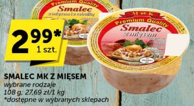 Smalec MK z mięsem promocja w Euro Sklep