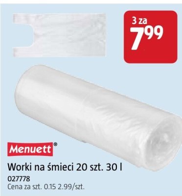 Worki na śmieci Menuett 20 szt. 30 l promocja w Jula