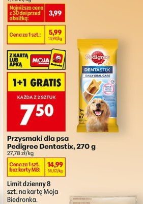 Przysmaki dla psa Pedigree Dentastix, 270 g promocja w Biedronka