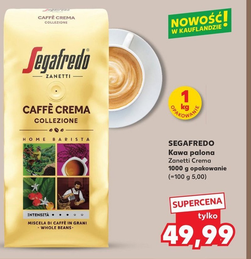 Kawa Segafredo caffe crema collezione promocja