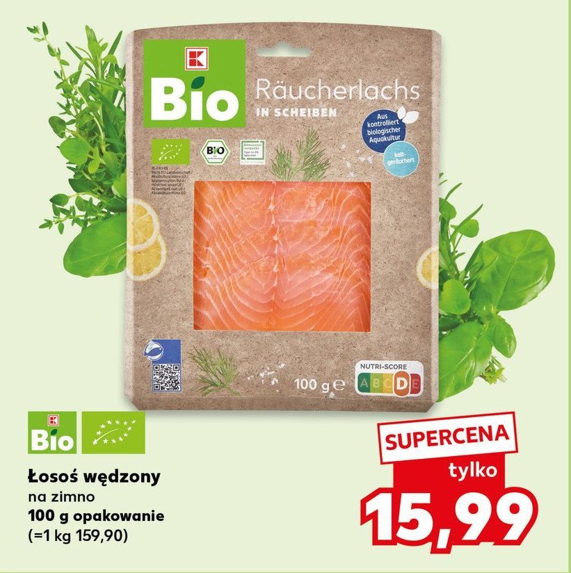 Łosoś wędzony K-classic bio promocja