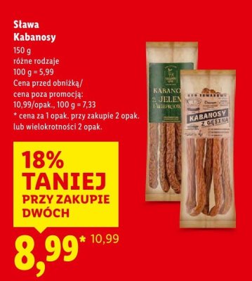 Kabanosy z gęsiną Tarczyński exclusive promocja w Lidl