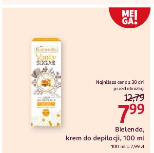 Krem do depilacji z woskiem pszczelim BIELENDA VANITY SUGAR promocja w Rossmann