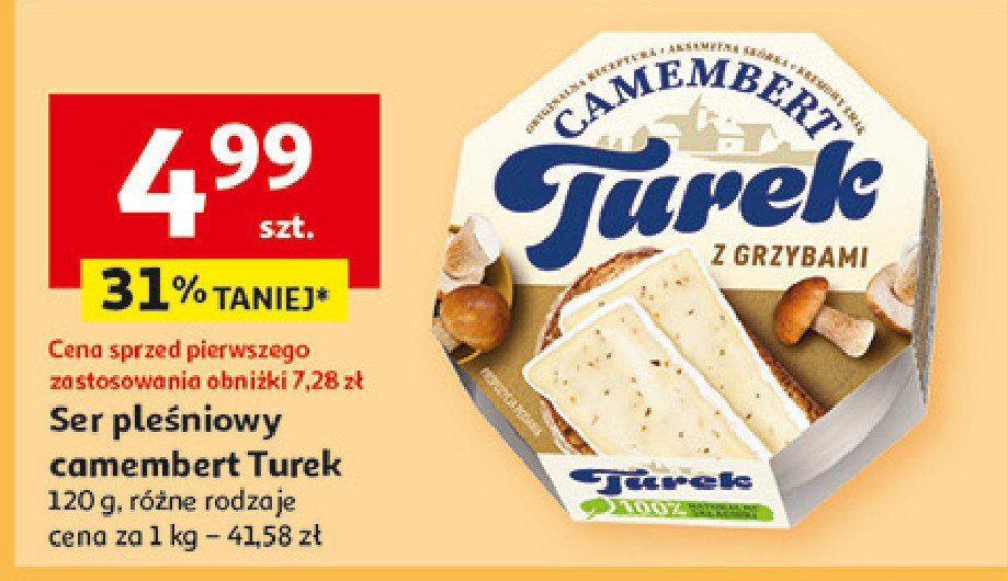 Serek camembert z grzybami TUREK Turek 123 promocja