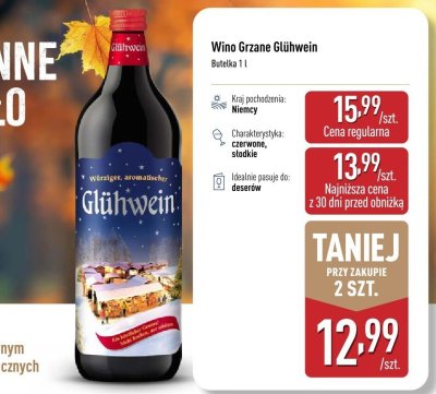 Wino Grzane Glühwein promocja w Aldi