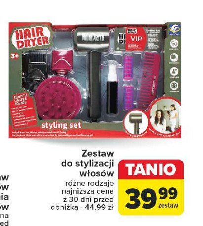 Zestaw do stylizacji włosów promocja w Carrefour