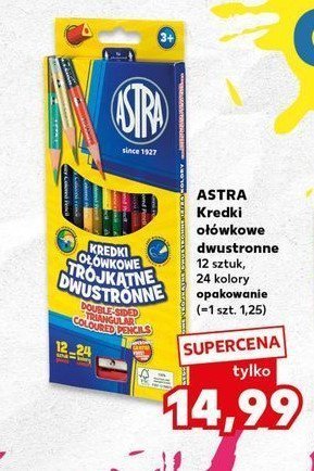 Kredki ołówkowe trójkątne Astra promocja