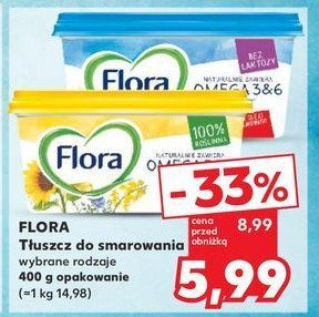 Margaryna light bez laktozy Flora omega 3&6 promocja