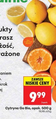 Cytryna Go Bio opak. 500g promocja w Biedronka