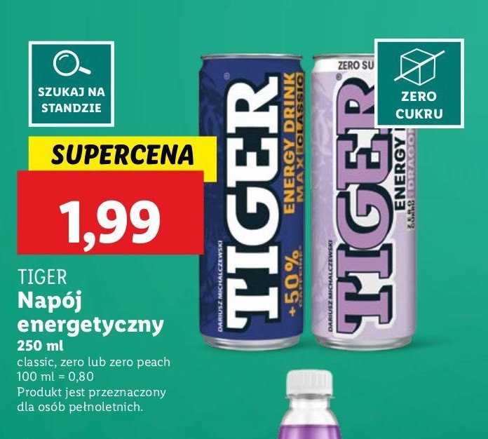 Nap贸j dragon fruit Tiger energy drink promocja