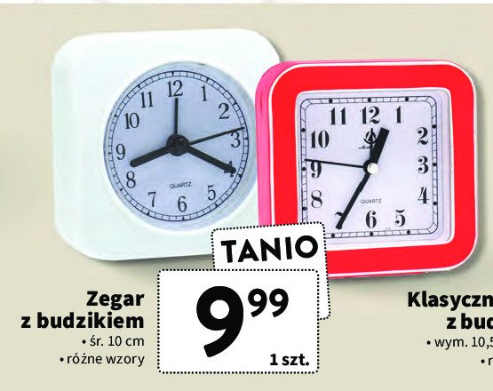 Zegar z budzikiem promocja