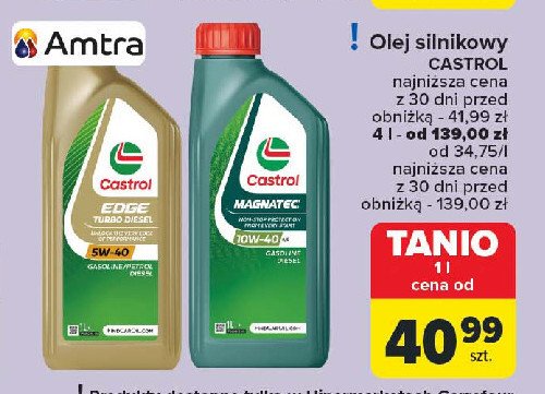 Olej silnikowy turbo diesel 5w-40 Castrol edge promocja