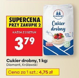 Cukier drobny 1 kg Diamant, Królewski promocja w Biedronka