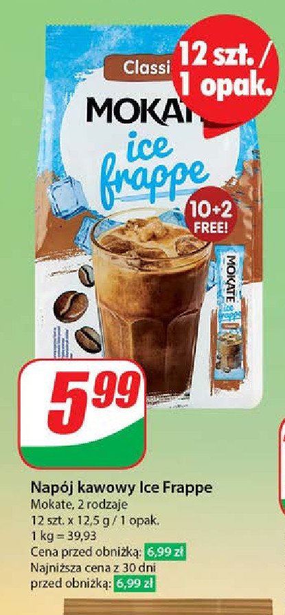 Kawa Mokate ice frappe promocja w Dino