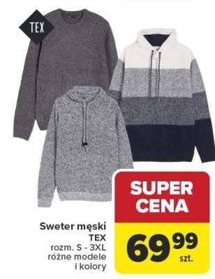 Sweter męski promocja w Carrefour