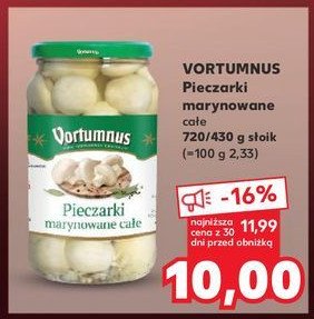 Pieczarki marynowane całe Vortumnus promocja w Kaufland