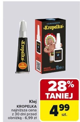 Klej KROPELKA 10 ml promocja w Carrefour