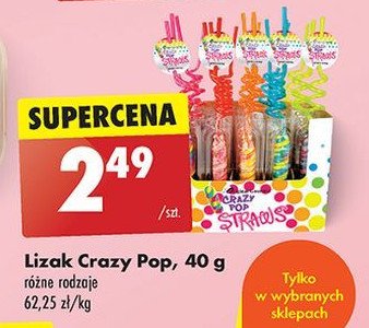 Lizak crazy pop promocja