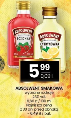 Wódka Absolwent Cytrynówka promocja w Twój Market