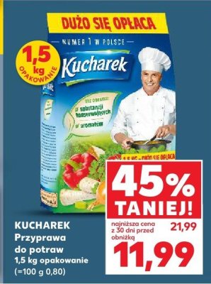 Przyprawa Kucharek do potraw promocja w Kaufland