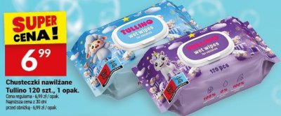Chusteczki nawilżane Tullino 120 szt., 1 opak. promocja w Twój Market