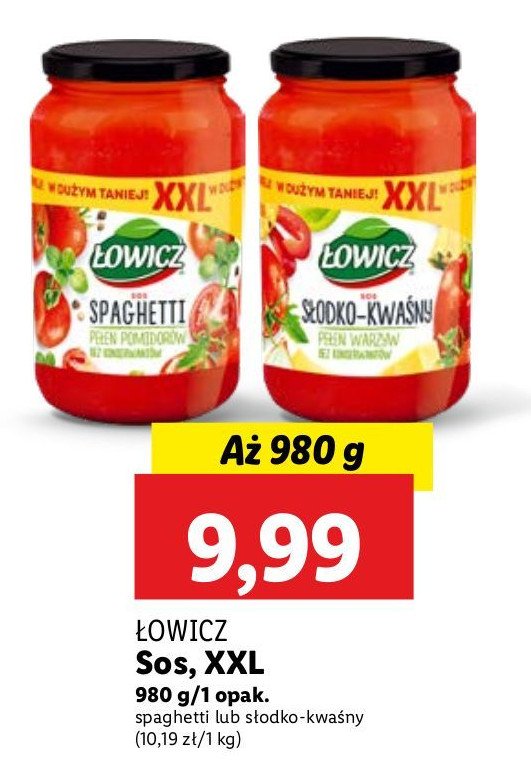 Sos spaghetti Łowicz promocja