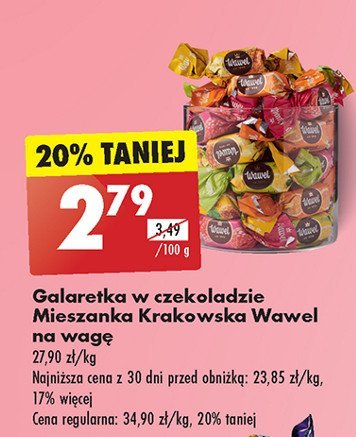 Galaretki w czekoladzie Wawel mieszanka krakowska promocja