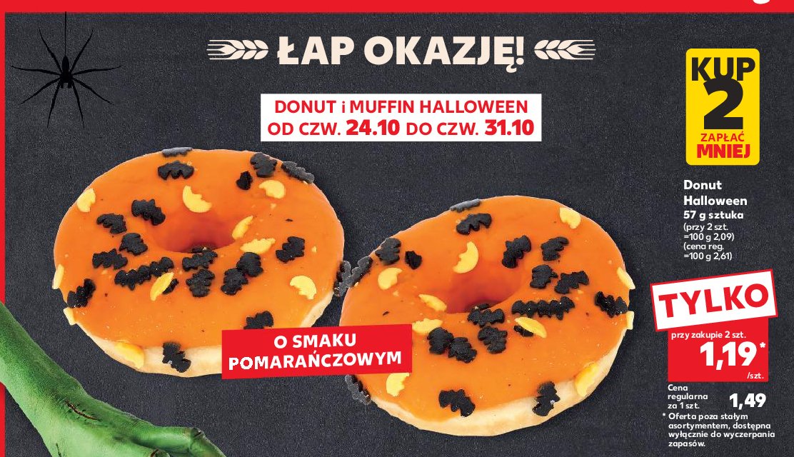 Donut halloween promocja w Kaufland