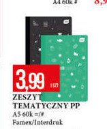 Zeszyt tematyczny a5/60 kratka Interdruk promocja