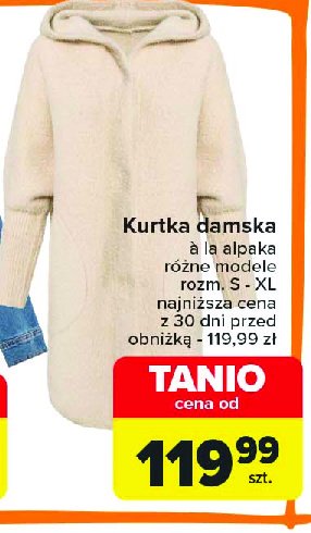 Kurtka damska a'la alpaka rozm. s-xl promocja