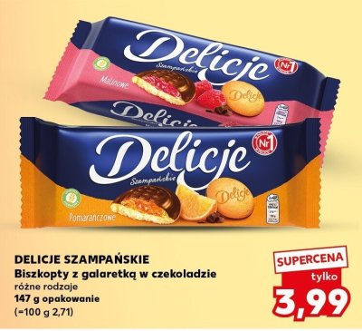 Biszkopty z galaretką w czekoladzie różne rodzaje   promocja w Kaufland