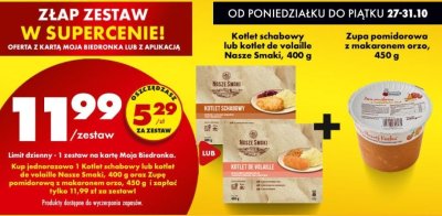 Zupa pomidorowa promocja w Biedronka