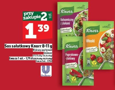 Sos sałatkowy Knorr 8-11 g promocja w TOPAZ