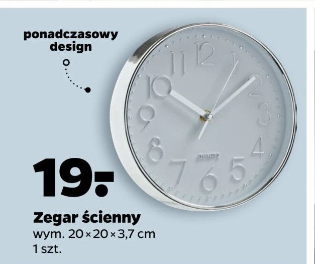 Zegar ścienny 20 cm promocja