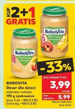 Jabłka banany i pomarańcze Bobovita promocja