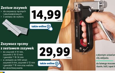 Zszywacz ręczny + zszywki Parkside promocja