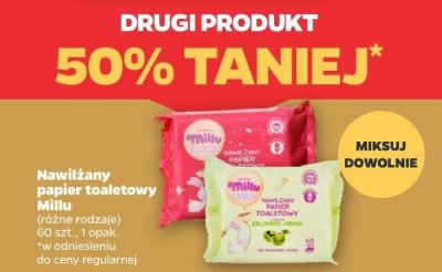 Nawilżany papier toaletowy  promocja w Netto