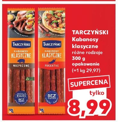 Kabanosy pikantne Tarczyński kabanos klasyczny promocja