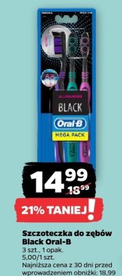 Szczoteczka do zębów Black Oral-B promocja w Netto