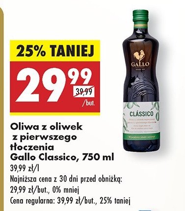 Oliwa classico Gallo promocja