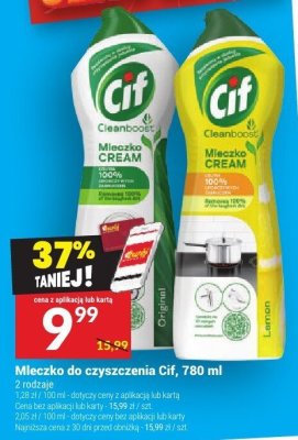 Mleczko do czyszczenia Cif, 780 ml promocja w Twój Market