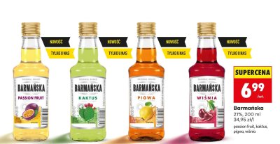 Likier Barmańska wiśnia 21% 200 ml promocja w Biedronka