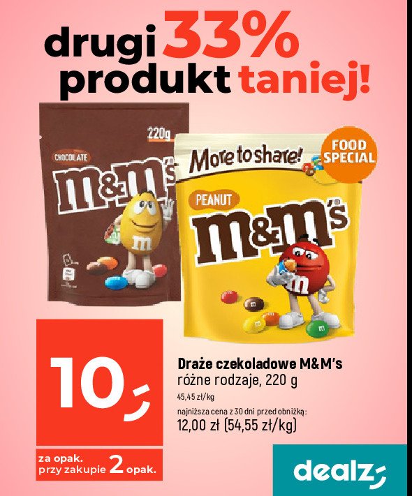 Draże czekoladowe M&M*S promocja