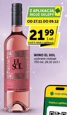 Wino El Sol wybrane rodzaje promocja w Euro Sklep