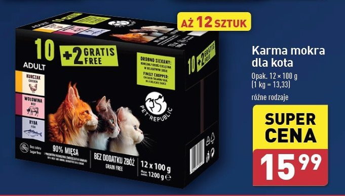 Karma dla psa kurczak + wołowina + jagnięcina Pet republic promocja